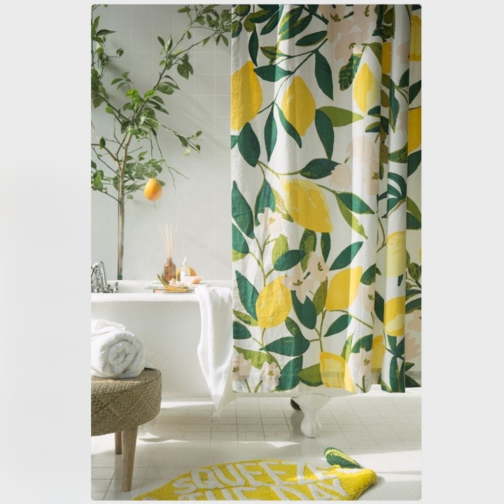 Urban Outfitters Lemon Shower Curtain